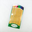 NANMEE ดินสอสีไม้ยาว 12 สี กล่องพลาสติก NM-2002/12P <1/1>